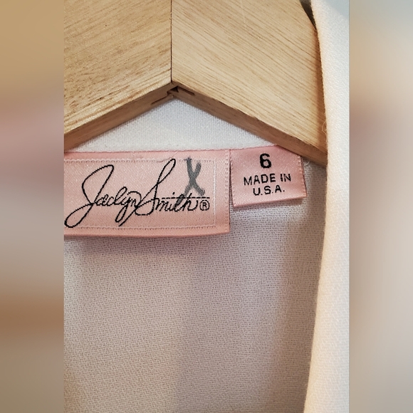 Jaclyn Smith White & Black Blazer Professional Tailored Suit Jacket Size 6 - Picture 3 of 4